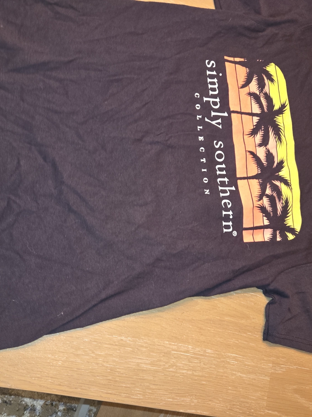 Simply Southern 'Just Doing My Best' Dog Jeep Tee Womens S New - Picture 3 of 4